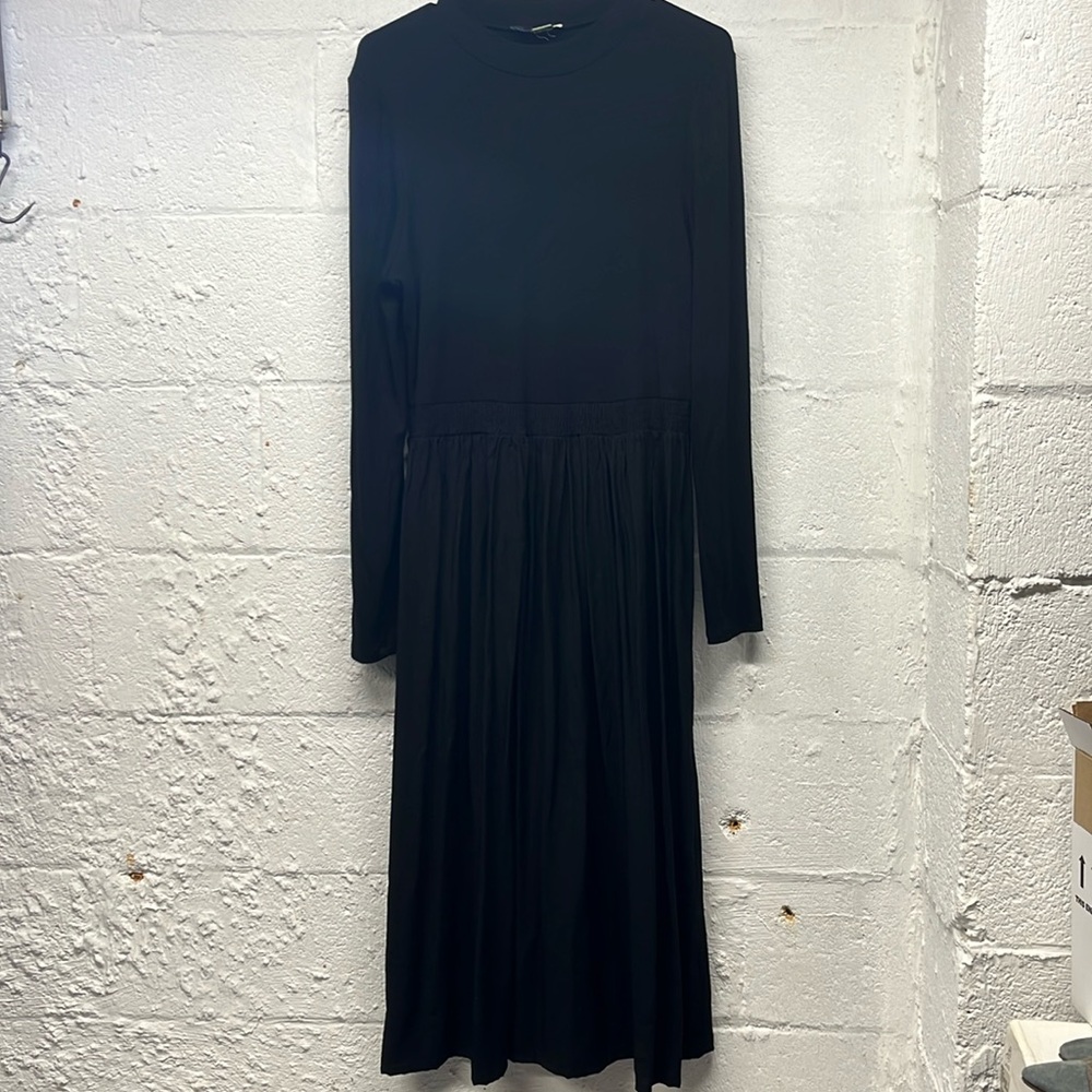 Saturday Sunday Anthropologie midi pleated dress size large